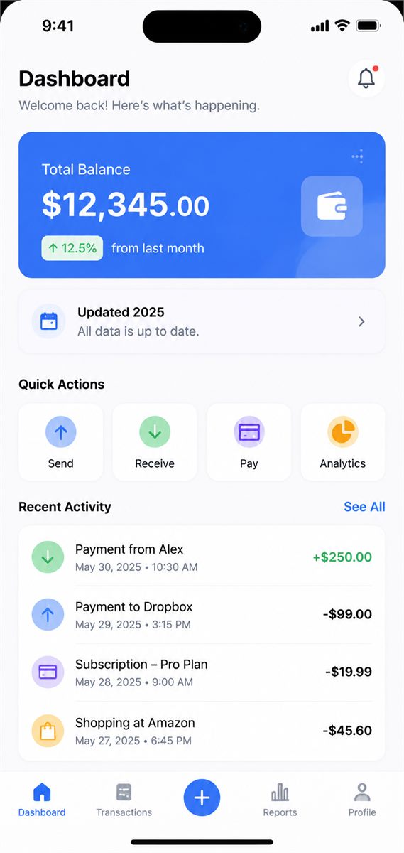 Product dashboard screenshot before changing the visible label Updated 2025